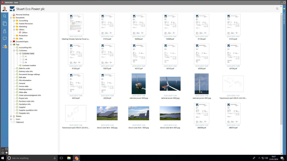 screenshot of AMAGNO Digital Workplace